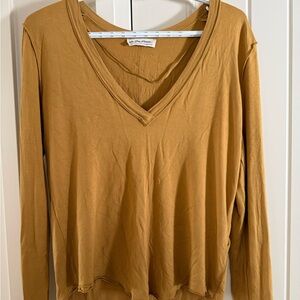 We The Free V-Neck Long Sleeve Top